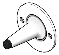 3D Shaded Image of DoorBumper SurfaceMount ASI