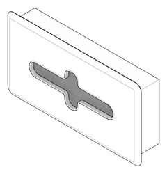 3D Documentation Image of FacialTissueDispenser Recessed ASI