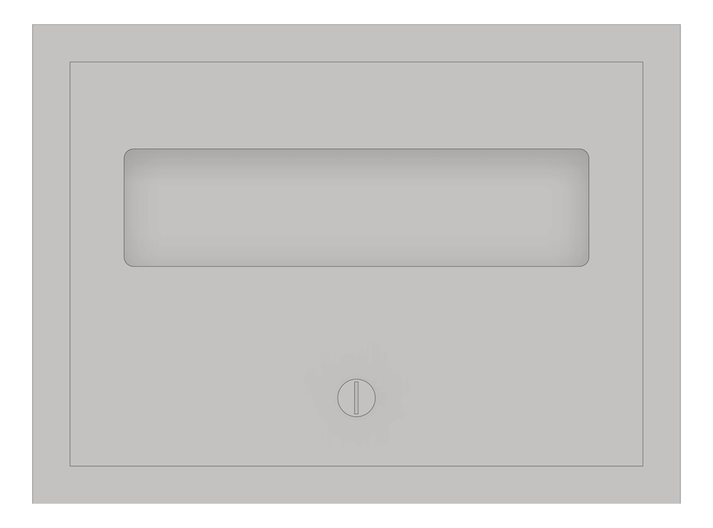 Front Image of ToiletSeatCoverDispenser Recessed ASI