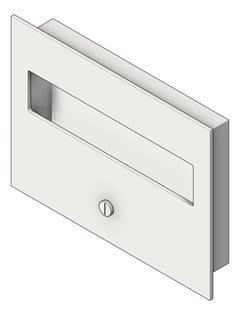 3D Shaded Image of ToiletSeatCoverDispenser Recessed ASI Simplicity