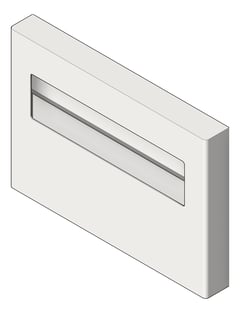 3D Shaded Image of ToiletSeatCoverDispenser SurfaceMount ASI