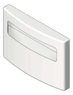 3D Shaded Image of ToiletSeatCoverDispenser SurfaceMount ASI Roval