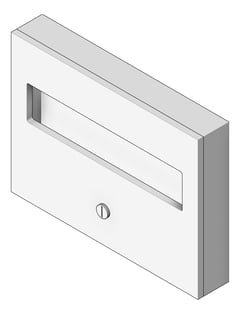 3D Shaded Image of ToiletSeatCoverDispenser SurfaceMounted ASI Simplicity