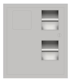 Front Image of ToiletTissueDispenser SurfaceMount ASI SanitaryDisposal