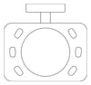 Plan Image of ToothbrushHolder SurfaceMount ASI Tumbler