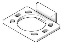 3D Shaded Image of ToothbrushHolder SurfaceMount ASI Zamak Tumbler