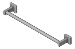 3D Shaded Image of TowelBar SurfaceMount ASI Round
