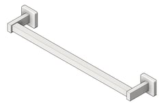 3D Shaded Image of TowelBar SurfaceMount ASI Square
