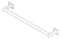 3D Documentation Image of TowelBar SurfaceMount ASI Zamak Round