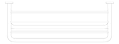 Plan Image of TowelShelf SurfaceMount ASI DryingRod