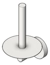 3D Shaded Image of ToiletRollHolder SurfaceMount ASI Vertical