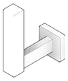 3D Documentation Image of ToiletRollHolder SurfaceMount ASI Vertical Square