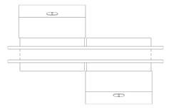 Plan Image of ToiletTissueDispenser PartitionMount ASI Single HideARoll