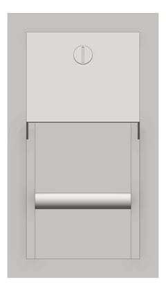 Front Image of ToiletTissueDispenser Recessed ASI Single HideARoll