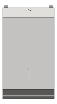 Front Image of ToiletTissueDispenser SurfaceMount ASI FoldedTissue