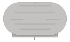 Front Image of ToiletTissueDispenser SurfaceMount ASI JumboRoll Twin