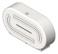 3D Shaded Image of ToiletTissueDispenser SurfaceMount ASI JumboRoll Twin LowProfile