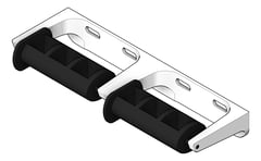 3D Shaded Image of ToiletTissueDispenser SurfaceMount ASI NoWasteSpindle Double