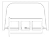 Plan Image of ToiletTissueDispenser SurfaceMount ASI NoWasteSpindle Single
