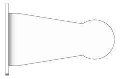 Left Image of ToiletTissueDispenser SurfaceMount ASI Single ChromePlated