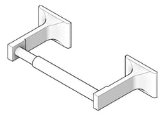 3D Shaded Image of ToiletTissueDispenser SurfaceMount ASI Single Zamak