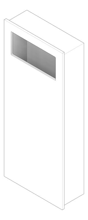 3D Documentation Image of WasteReceptacle Recessed ASI Piatto