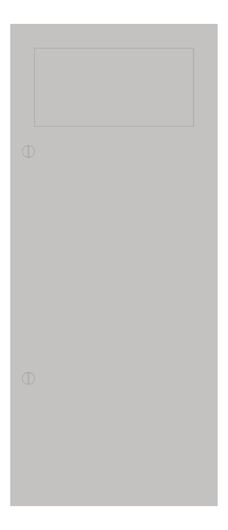 Front Image of WasteReceptacle Recessed ASI Simplicity 12Gal