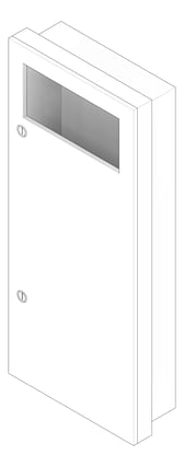 3D Documentation Image of WasteReceptacle SemiRecessed ASI Simplicity
