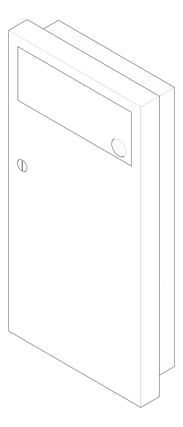 3D Documentation Image of WasteReceptacle SemiRecessed ASI Simplicity 4Gal