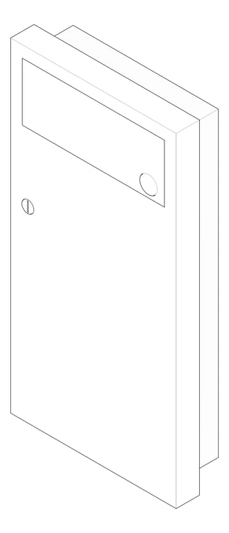 3D Documentation Image of WasteReceptacle SemiRecessed ASI Simplicity 4Gal
