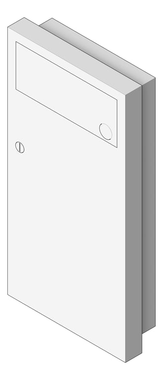 Navigate to WasteReceptacle SemiRecessed ASI Simplicity 4Gal