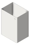 3D Shaded Image of WasteReceptacle SurfaceMount ASI Traditional
