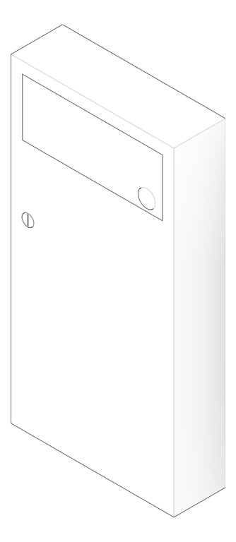 3D Documentation Image of WasteReceptacle SurfaceMounted ASI Simplicity 4Gal