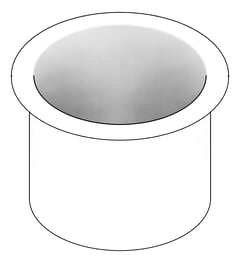 3D Documentation Image of WasteReceptacle VanityMount ASI Traditional WasteChute