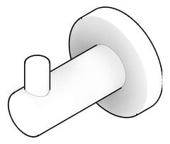 3D Documentation Image of RobeHook Single Abey Builders