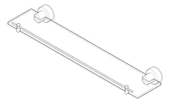 3D Documentation Image of Shelf Glass Abey Lucia 600