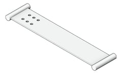 3D Shaded Image of Shelf Shower Abey Poco