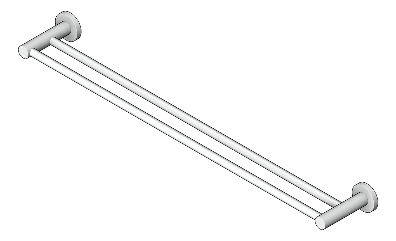 Image of TowelRail Double Abey Builders 800