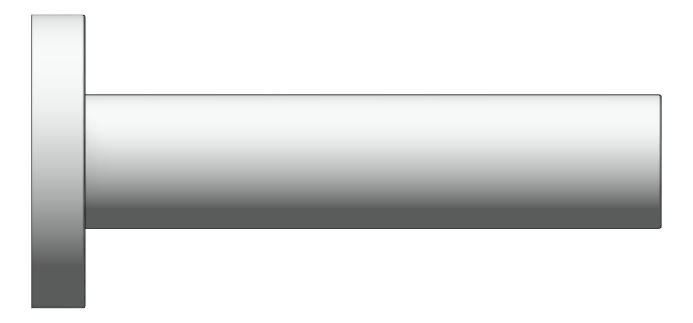 Left Image of TowelRail Double Abey Builders 800