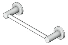 3D Shaded Image of TowelRail Single Abey Builders 300