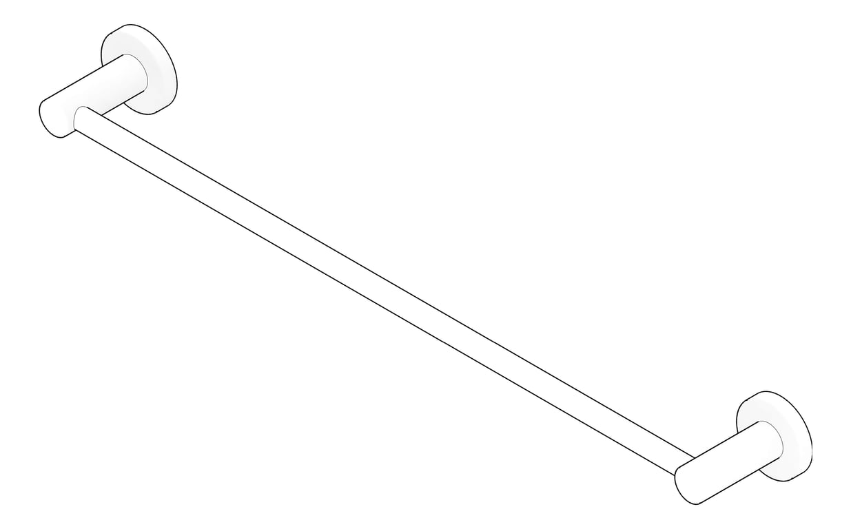 3D Documentation Image of TowelRail Single Abey Builders 600