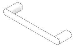 3D Documentation Image of TowelRail SurfaceMount Abey Vela Single