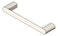 3D Shaded Image of TowelRail SurfaceMount Abey Vela Single