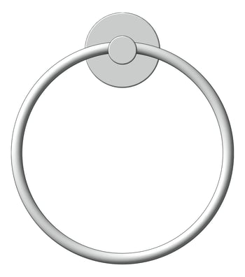 Front Image of TowelRing Single Abey Poco