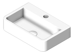 3D Shaded Image of Basin WallHung Abey Vela