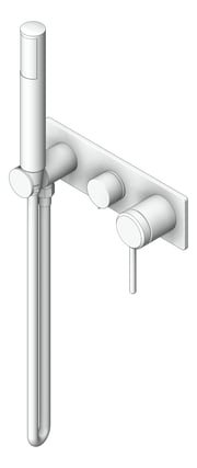 3D Shaded Image of MixerSet BathShower Abey Poco 3TapHole