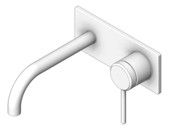 3D Shaded Image of MixerSet Wall Abey Poco BasinBathSet 165