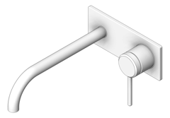 3D Shaded Image of MixerSet Wall Abey Poco BasinBathSet 220