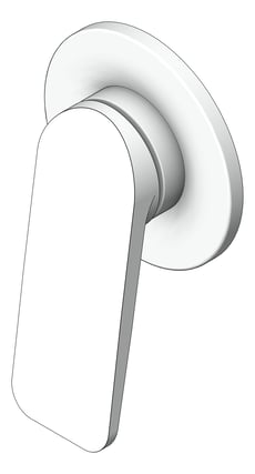 3D Shaded Image of MixerTap BathShower Abey Vela External