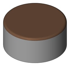 3D Shaded Image of MixerTap Hob Abey PocoP